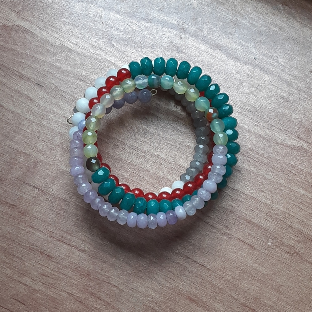 Handcrafted wire wrap bracelet